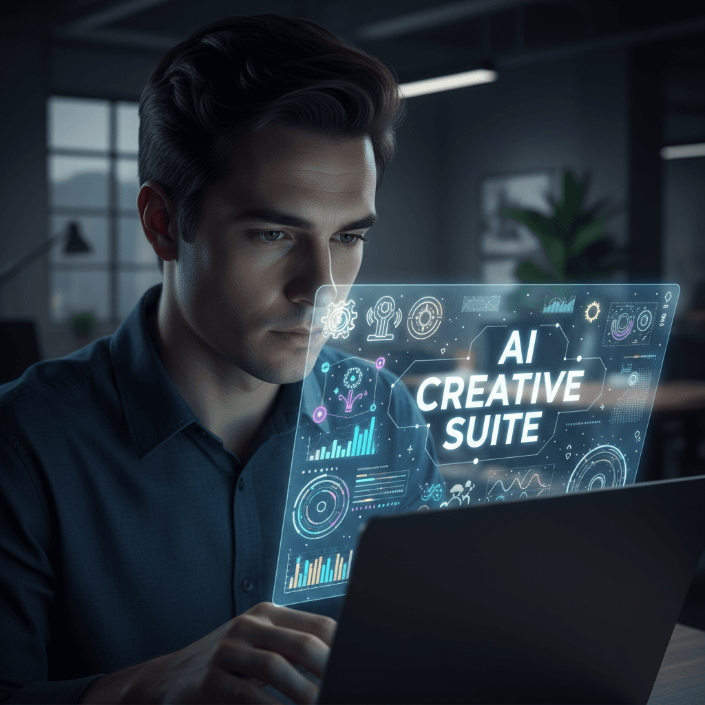 Person engaged with AI tools during learning session